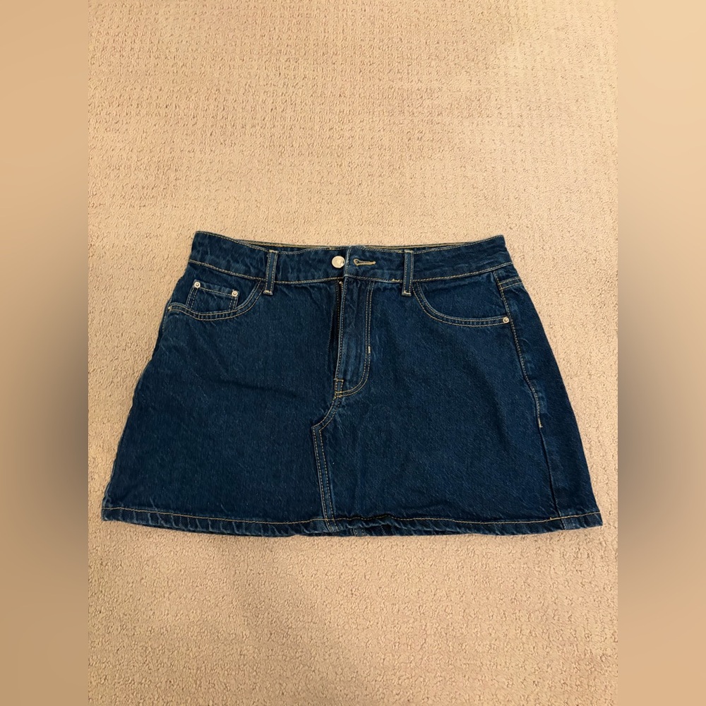 Zara denim mini skirt